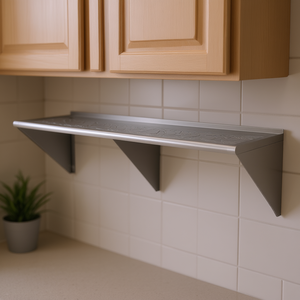 Estantes Flotantes de Acero Inoxidable de 18 x 72 Pulgadas, Estante de Almacenamiento Resistente para Montar en la Pared, Estilo Industrial para Cocina, de un Solo Nivel - Product Image 2