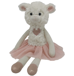 Jouet <span class=keywords><strong>alpaga</strong></span> en peluche pour bébé, Animal en peluche, blanc, rose, pas cher - Product Image 2