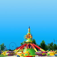 Manège auto-volant pour enfants, équipement d'attraction de parc d'attractions extérieur, divertissement familial interactif et passionnant