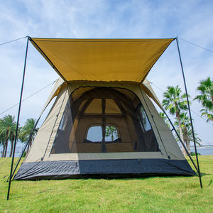 OEM Offre Spéciale <span class=keywords><strong>Grand</strong></span> <span class=keywords><strong>Espace</strong></span> 8-12 Personnes Grande Villa de Luxe Pliante Famille Voyage Étanche Jardin Glamping <span class=keywords><strong>Camping</strong></span> Tentes de Plein Air - Product Image 4
