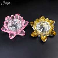 Bol à ongles en verre cristal Lotus Aurora, fournitures de manucure, dissolvant de vernis à ongles, gel acrylique, liquide de stockage, bol à ongles