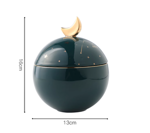 Pet külleri kavanoz Nordic lüks güneş ay ve yıldız eşlik Modern sadelik kedi ve köpek ölüm anıt kutusu - Product Image 2