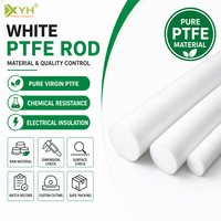 Barre en plastique PTFE sur mesure, en PTFE vierge pur, pour applications chimiques, électriques et de précision mécanique