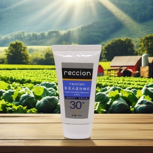 Reccion SPF30 Korean <strong>Tinted</strong> Organic Sunscreen <strong>Lotion</strong> Hydrating Vegan Sunblock Cream Vitamin E Zinc Oxide Green Tea UV Protection - Product Image 1
