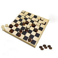 Benutzer definierte Holz Schachbrett 25x25 cm Checkers Spiel Set Aufkleber Craft Brettspiel