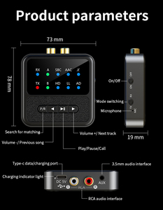 Émetteur-récepteur Bluetooth sans fil BT200 pour TV vers casque avec fonction APTX à faible latence - Product Image 6