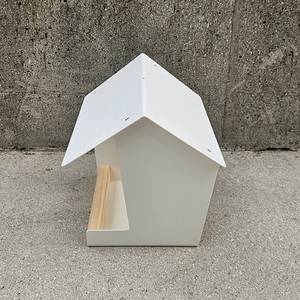 JH-Mech Hangable Bird House Jardín Decoración Abrasión Extraíble Fácil de llenar a prueba de herrumbre Moderno Heavy Duty Metal Bird Feeder - Product Image 2