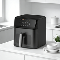 Friteuse à air intelligente 6,5 L, sans huile, avec fenêtre de visualisation, personnalisable, four électrique multifonctionnel pour la maison