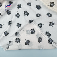 Tissu en Crêpe de Georgette 100% Rayonne - 60 g/m² Ultra-Léger Effet Plume Imprimé Numérique Motif Floral Respirant Séchage Rapide