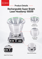 Lampe frontale LED rechargeable OEM pour le camping, la pêche nocturne et l'exploitation minière, lampe portable pour mineurs avec garantie de 3 ans