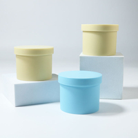 Pot en plastique rond de 150 g pour crème de soin de la peau, couleurs personnalisables, écologique, avec couvercle à vis pour crème exfoliante et masque facial