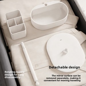 Specchio da Trucco Pieghevole Compatto con Luce, Schermo Touch, Portatile da Viaggio con Luci e Ingrandimento - Product Image 6