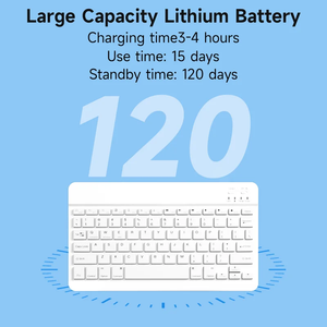 Cho ipad Bluetooth <span class=keywords><strong>Mini</strong></span> Bàn phím cho Android IOS cửa sổ Bàn phím không dây cho Samsung Apple Xiaomi máy tính bảng bàn phím và chuột - Product Image 5