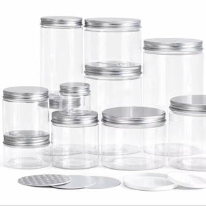 Frascos de Plástico Transparente de Grado Alimenticio de 8oz con Tapa de Rosca para Almacenamiento de Miel y Empaque de Alimentos - Product Image 1