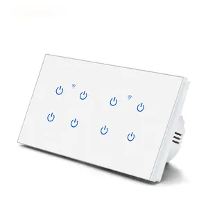 146 Switch 1/2/3/4/5/6/7/8 Gang Wifi Curtain and Light Smart Switch