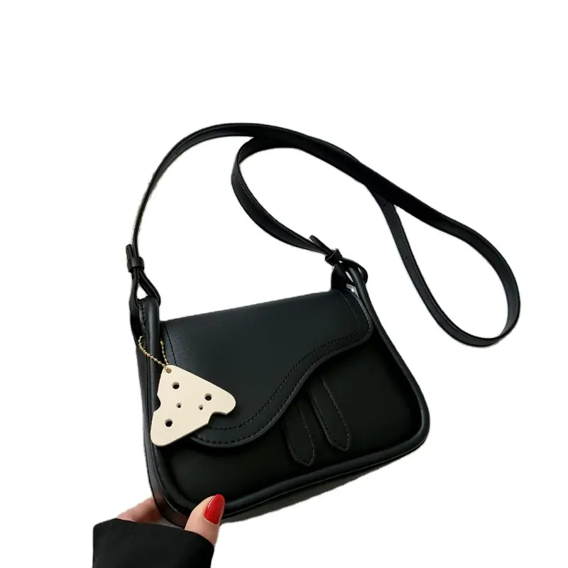 Bolsa de ombro quadrada com zíper para mulheres, bolsa de mão feminina de couro macio e elegante personalizada para mulheres