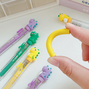 <span class=keywords><strong>New</strong></span> khuyến mại dễ thương Khủng Long Top Pen <span class=keywords><strong>Shaped</strong></span> trượt công cụ chỉnh sửa borrador Push-Pull có thể thu vào tẩy cho trẻ em trẻ em - Product Image 4
