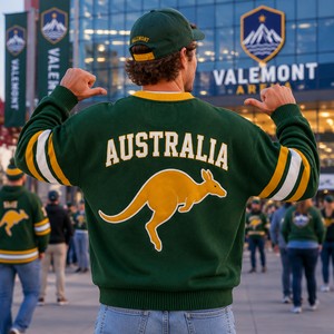Pull en tricot personnalisé style universitaire pour le hockey, pull de supporter de l'équipe de hockey, style Letterman, pour les fans de sport - Product Image 2