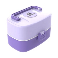 Boîtes à lunch pour enfants de haute qualité avec logo personnalisable Solution d'emballage alimentaire pour la rentrée en plastique sans BPA à 3 compartiments