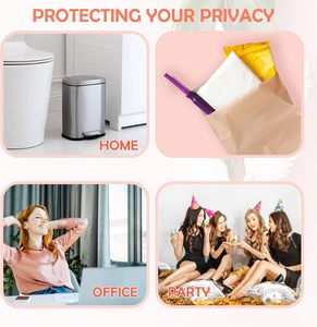 Bolsa de Plástico con Cierre Zip Personalizada, Negra Mate y Rosa, Reciclable, de HDPE, Impresa con Serigrafía, para Ropa, Trajes de Baño y Ropa Interior - Product Image 2