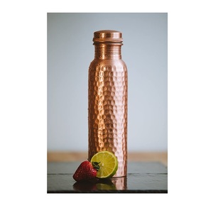 Stylish Handmade Copper <b>Water</b> <b>Bottle</b> Unique Design High Quality Copper <b>Water</b> <b>Bottle</b> <b>for</b> Home and Traveling use - Product Image 1