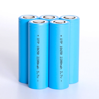 Baterai Lithium Ion Silinder 18650 Langsung dari Pabrik 3.7v Sel Baterai Lithium Isi Ulang 2200mAh Baterai Lithium untuk Mainan