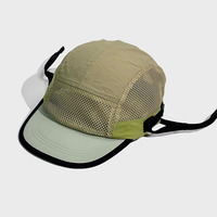 Sombreros atléticos de marca personalizados, gorros para correr de ala corta sin forma, gorro de surf ligero transpirable de secado rápido con palanca ajustable
