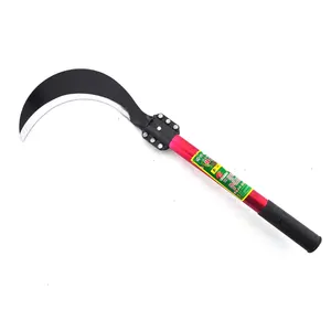 China factory celurit sharpened carbon steel blade agricultural tool sickle reaping hook farmer tools