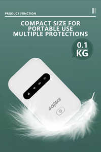 เราเตอร์มือถือ 4G/5G สำหรับโรงงาน ความเร็ว 150Mbps เราเตอร์ไร้สาย 4G LTE ขนาดพกพา 3000mAh พร้อมช่องใส่ซิมการ์ด โมเด็มพกพาแบบพ็อกเก็ต ฮอตสปอตมือถือ - Product Image 6