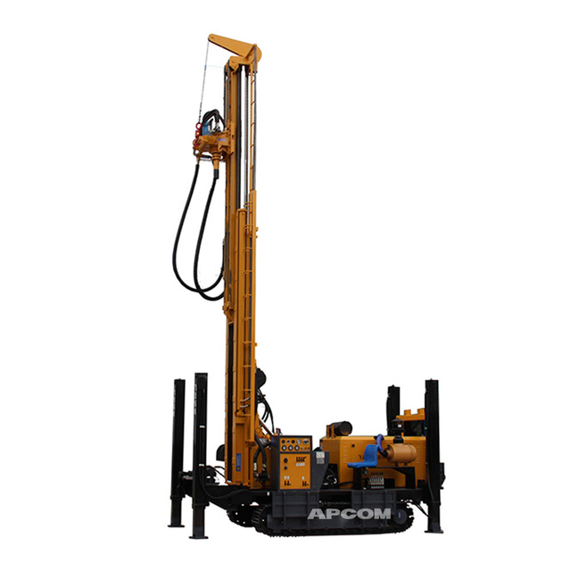 APCOM Rotary Drilling Rig 500m Crawler Mounted Diesel Water Well Drilling Rig ZG500