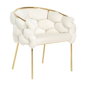 Chaise de salle à manger de luxe Nordic Light moderne Simple salle à manger chaise de ménage dos couverture souple chaise en velours - Product Image 1