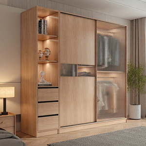 Armario de Madera Maciza Moderno y Ecológico con Puerta Corredera, Precio Competitivo, Calidad Superior, Gran Venta - Product Image 3