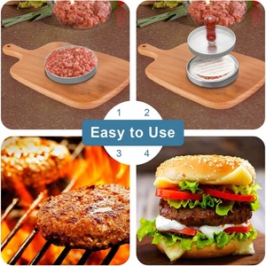 Presse à hamburgers en métal antiadhésif, moule à hamburgers, presse à hamburgers pour des hamburgers parfaits à chaque fois - Product Image 2