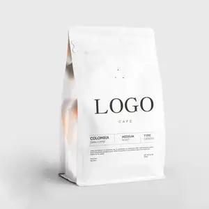Bolsas <span class=keywords><strong>de</strong></span> PLA Biodegradables para Café en Grano con Fuelle Lateral y Fondo Plano, Empaque Personalizado <span class=keywords><strong>de</strong></span> 100g 150g 250g 500g 1kg con Válvula - Product Image 2