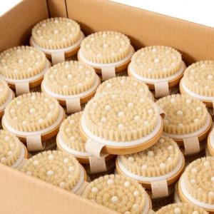 Brosses exfoliantes <span class=keywords><strong>pour</strong></span> <span class=keywords><strong>le</strong></span> corps en bambou bio <span class=keywords><strong>pour</strong></span> peaux sèches, avec picots de massage, <span class=keywords><strong>pour</strong></span> <span class=keywords><strong>le</strong></span> spa et <span class=keywords><strong>le</strong></span> bain - Product Image 1