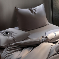 Drap-housse en fibre de bambou 100 % pur, doux, respirant et uni, idéal pour l'ensemble de literie – Vente en gros usine