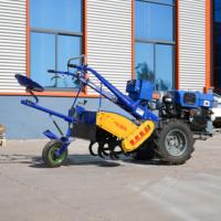 Mini Tractor Diesel de Mano 2WD con Motor y Bomba para Agricultura en Pequeñas Granjas, Alta Productividad
