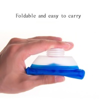 Bouteille d'eau en tpu pliable et pliable pour le sport Flacon souple pour l'extérieur, voyages, sports d'escalade, etc.