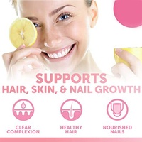 AegleWell Délicieuses Gommes à Mâcher au Collagène à la Fraise Soutien Nutritionnel Beauté Complexe Radiant Quotidien pour Femmes