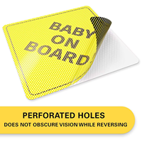 One Way Vision Bébé à bord Imperméable Résistant aux UV Autocollant de voiture Utilisation extérieure Vinyle Wraps Fenêtre Stickers