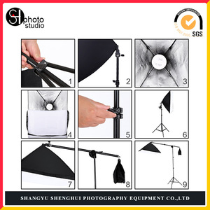 Photography Lighting Kit 50x70cm Softbox Set With Green Screen Backdrop Studio Equipment For Photo Shoots - Product Image 5