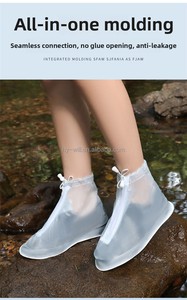 Couvre-chaussures de pluie imperméables, protège-chaussures en caoutchouc, bottes de pluie, équipement de protection pour femmes et hommes, couvre-chaussures de sport - Product Image 5