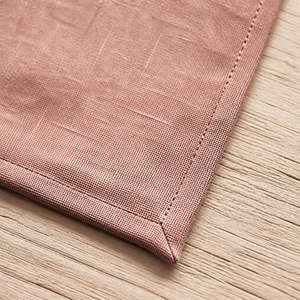 Serviette de table en lin naturel teint à la main, 40x40cm, personnalisable en usine, lavable en machine, pour la décoration de la maison, vente en gros - Product Image 3