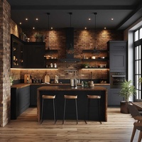 CBMmart – Nouveauté : Meubles de cuisine modulaires en contreplaqué laqué pour hôtels et maisons, design moderne, ensemble de meubles en MDF, marbre/feuille de placage 5
