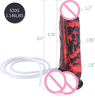 Hismith 8.3 "Cumming Dildo & APP Controlled Lubrifiant Applicateur 6.35" Longueur insérable Godes éjaculateurs avec système Kliclok