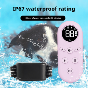 Entrenador de perros con control remoto, dispositivo antiladridos con vibración y descarga eléctrica, <span class=keywords><strong>collar</strong></span> de entrenamiento antiladridos para perros de tamaño grande, multifuncional - Product Image 2