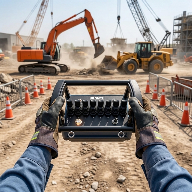 Industrial Hydraulic Proportional Remote Control, Wireless Hydraulic Joystick for Excavators and Crawler Cranes