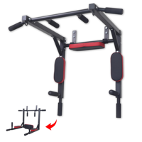Équipement de fitness multifonctionnel portable SENTI pour la maison, réglable en hauteur, avec barre horizontale et barres parallèles