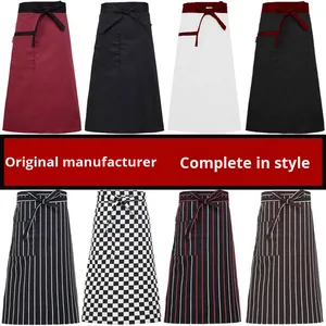 Unisex <span class=keywords><strong>chef</strong></span> uniforme grembiuli di un pezzo personalizzato stampa digitale in poliestere mezza lunghezza scollo all'americana Design Hotel cafè cinese Western - Product Image 2