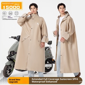 Chubasquero de tela Oxford impermeable integrado de cuerpo completo para motocicletas y bicicletas eléctricas Protección gruesa para lluvia pesada para - Product Image 2